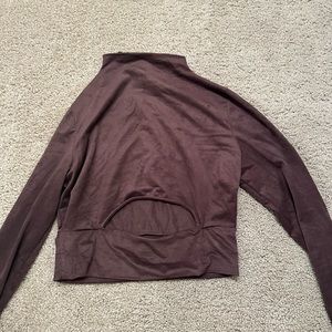 Brown long sleeve top
